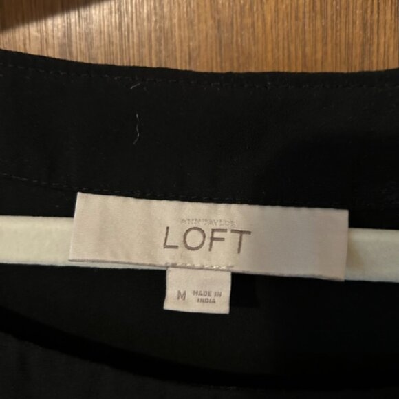 Loft women's black blouse, size M - Picture 2 of 6